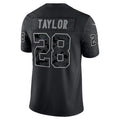 harde IN.Colts #28 Jonathan Taylor Player RFLCTV Limited Black Stitched Jerseys