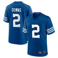 harde IN.Colts #2 Josh Downs Bynum Player Royal Limited Home Game Stitched Jerseys