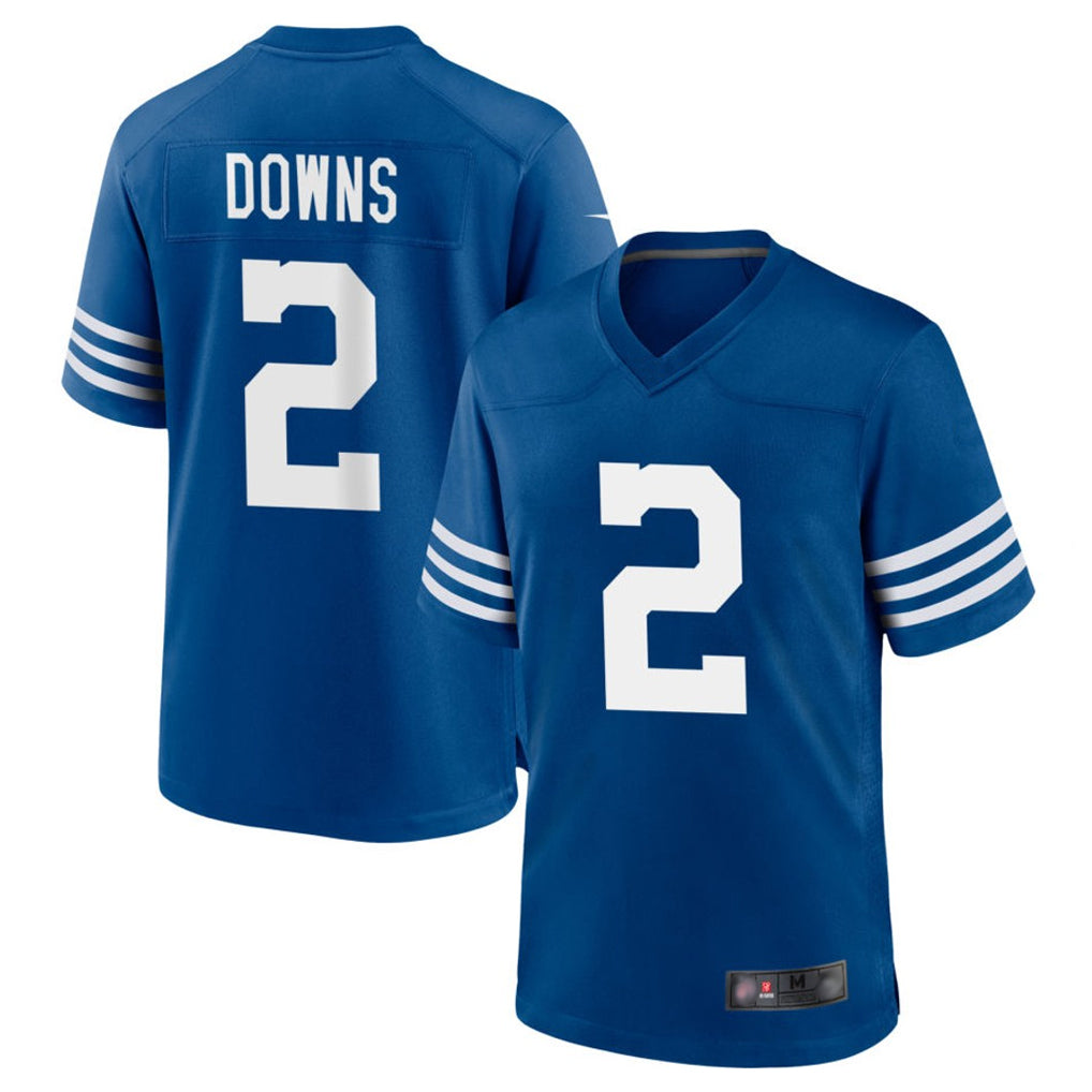 harde IN.Colts #2 Josh Downs Bynum Player Royal Limited Home Game Stitched Jerseys