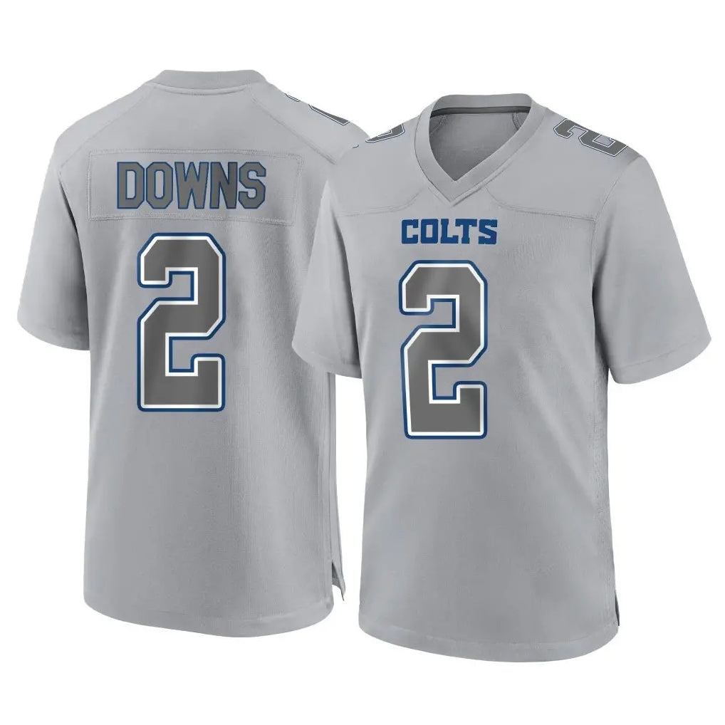harde IN.Colts #2 Josh Downs Player Gray Atmosphere Fashion Home Game Stitched Jerseys