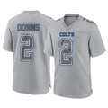 harde IN.Colts #2 Josh Downs Player Gray Atmosphere Fashion Home Game Stitched Jerseys