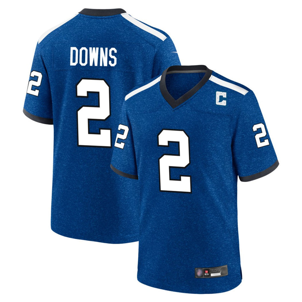harde IN.Colts #2 Josh Downs Player Royal Alternate Indiana Nights Home Game Stitched Jerseys