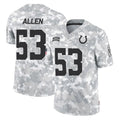 harde IN.Colts #53 CJ Allen Player Arctic Camo Salute To Service Limited Game Stitched Jerseys