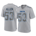 harde IN.Colts #53 CJ Allen Player Gray Atmosphere Fashion Home Game Stitched Jerseys