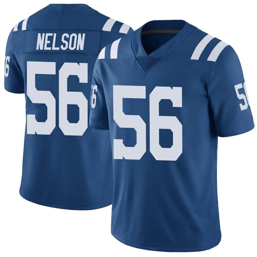 harde IN.Colts #56 Quenton Nelson Player Blue Limited Game Stitched Jerseys
