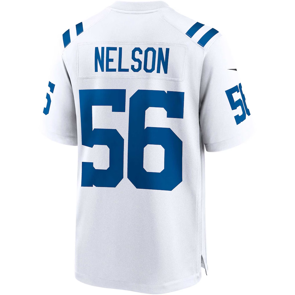harde IN.Colts #56 Quenton Nelson White Game Player Stitched Jerseys