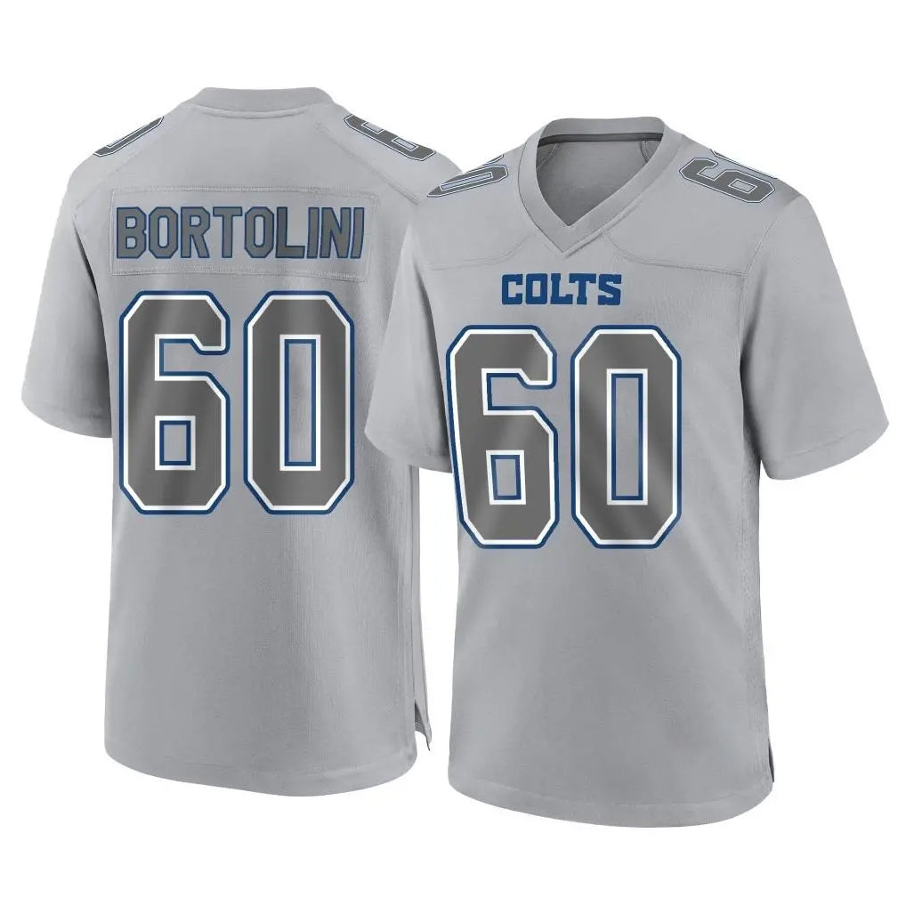 harde IN.Colts #60 Tanor Bortolini Player Gray Atmosphere Fashion Home Game Stitched Jerseys