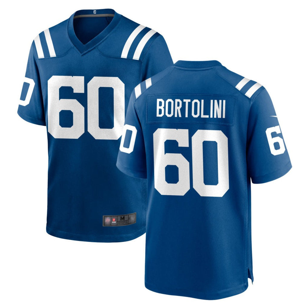 harde IN.Colts #60 Tanor Bortolini Player Royal Home Game Stitched Jerseys