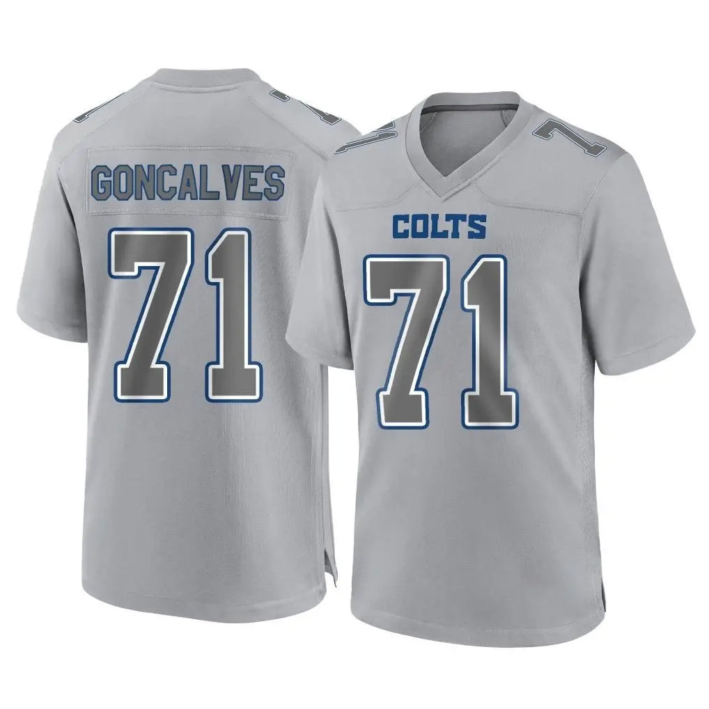harde IN.Colts #71 Matt Goncalves Player Gray Atmosphere Fashion Home Game Stitched Jerseys