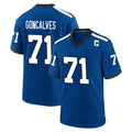harde IN.Colts #71 Matt Goncalves Player Royal Alternate Indiana Nights Home Game Stitched Jerseys