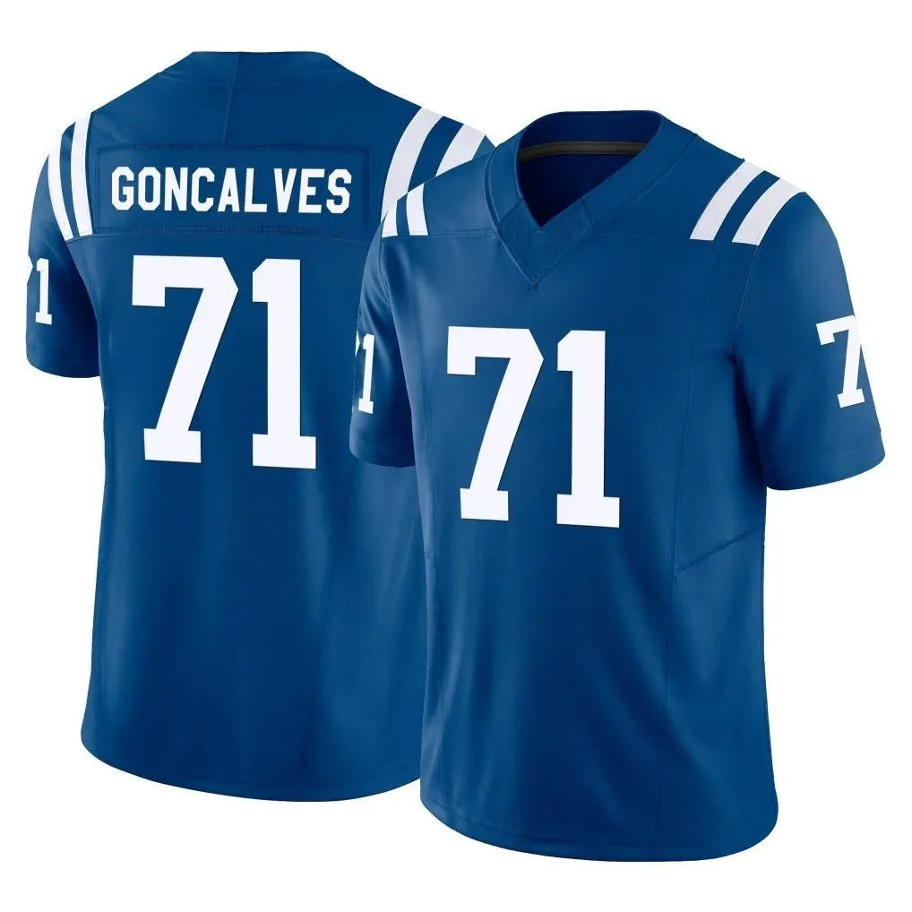 harde IN.Colts #71 Matt Goncalves Player Royal Limited Vapor F.U.S.E. Home Game Stitched Jerseys