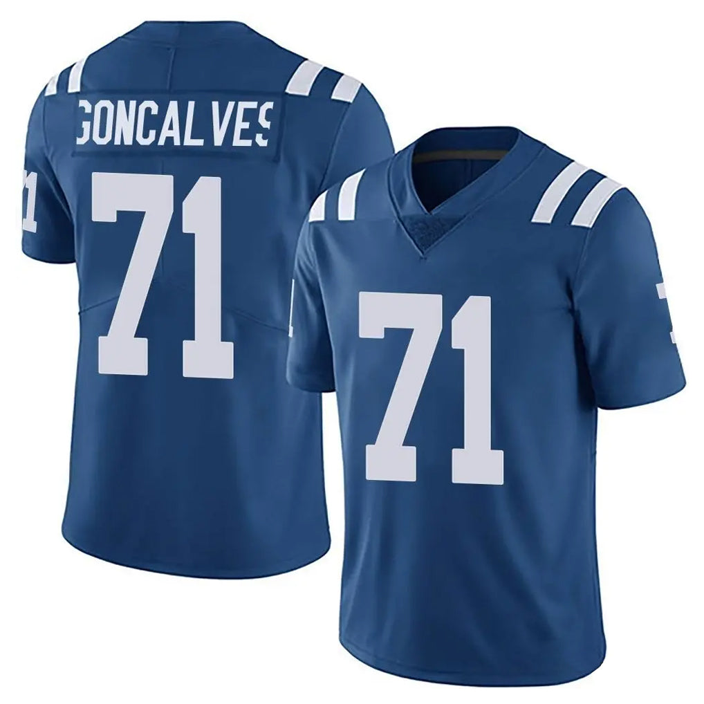 harde IN.Colts #71 Matt Goncalves Player Royal Limited Vapor Untouchable Home Game Stitched Jerseys