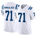 harde IN.Colts #71 Matt Goncalves Player White Limited Vapor F.U.S.E. Home Game Stitched Jerseys