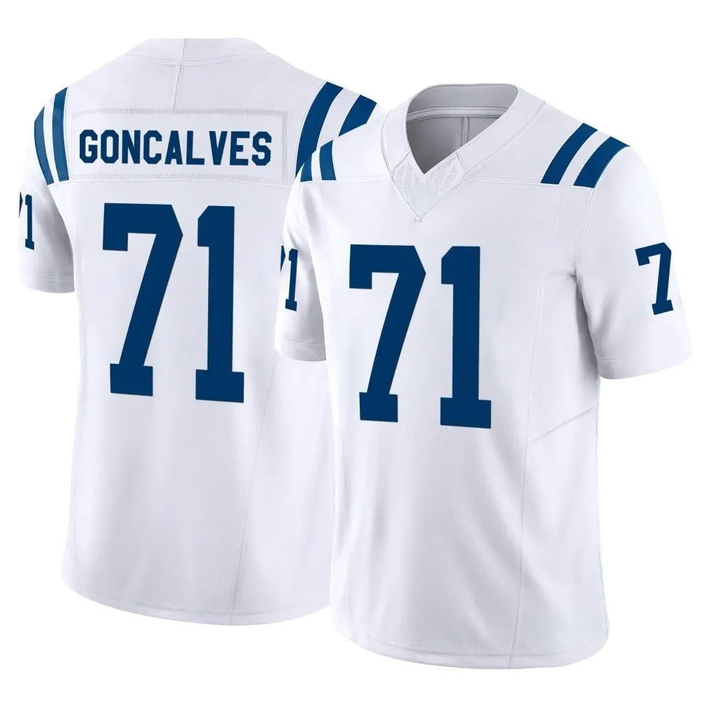 harde IN.Colts #71 Matt Goncalves Player White Limited Vapor F.U.S.E. Home Game Stitched Jerseys