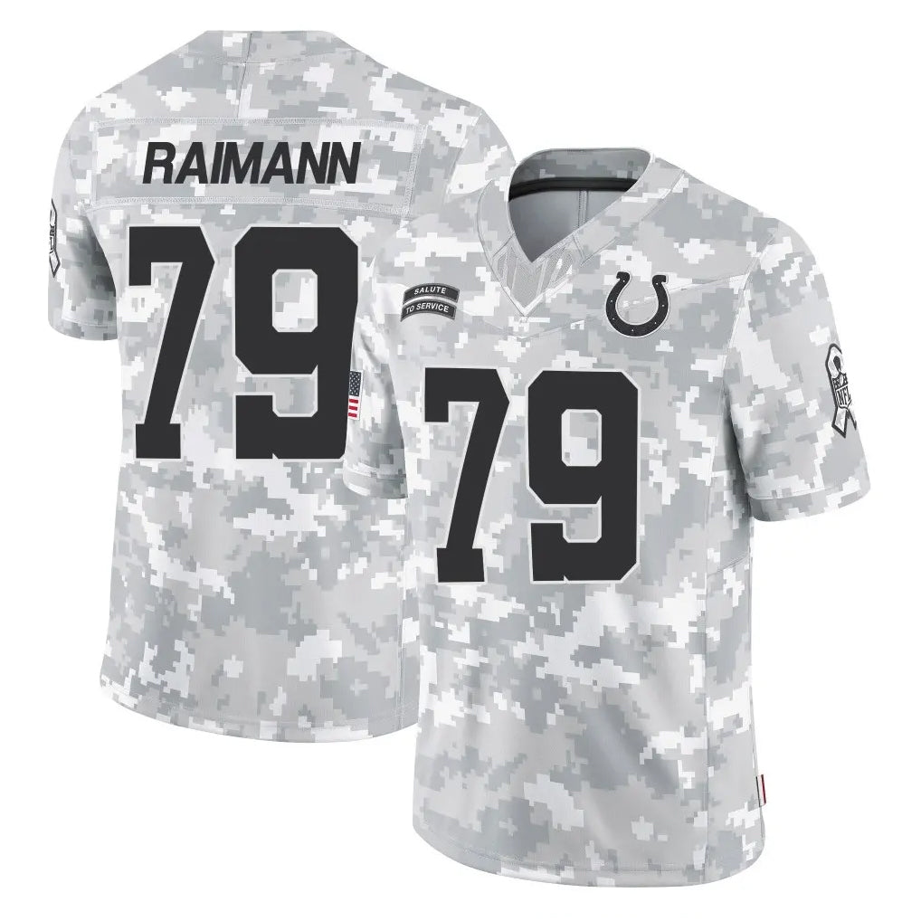 harde IN.Colts #79 Bernhard Raimann Player Arctic Camo Salute To Service Limited Game Stitched Jerseys