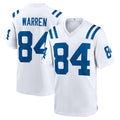 harde IN.Colts #84 Tyler Warren Player White Home Game Stitched Jerseys