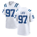 harde IN.Colts #97 Laiatu Latu Player White Home Game Stitched Jerseys