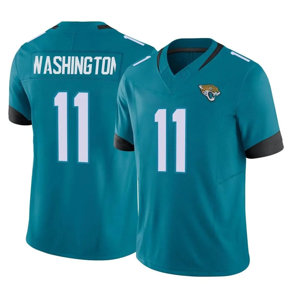 harde J.Jaguars #11 Parker Washington Player Teal Vapor F.U.S.E. Limited Home Game Stitched Jerseys