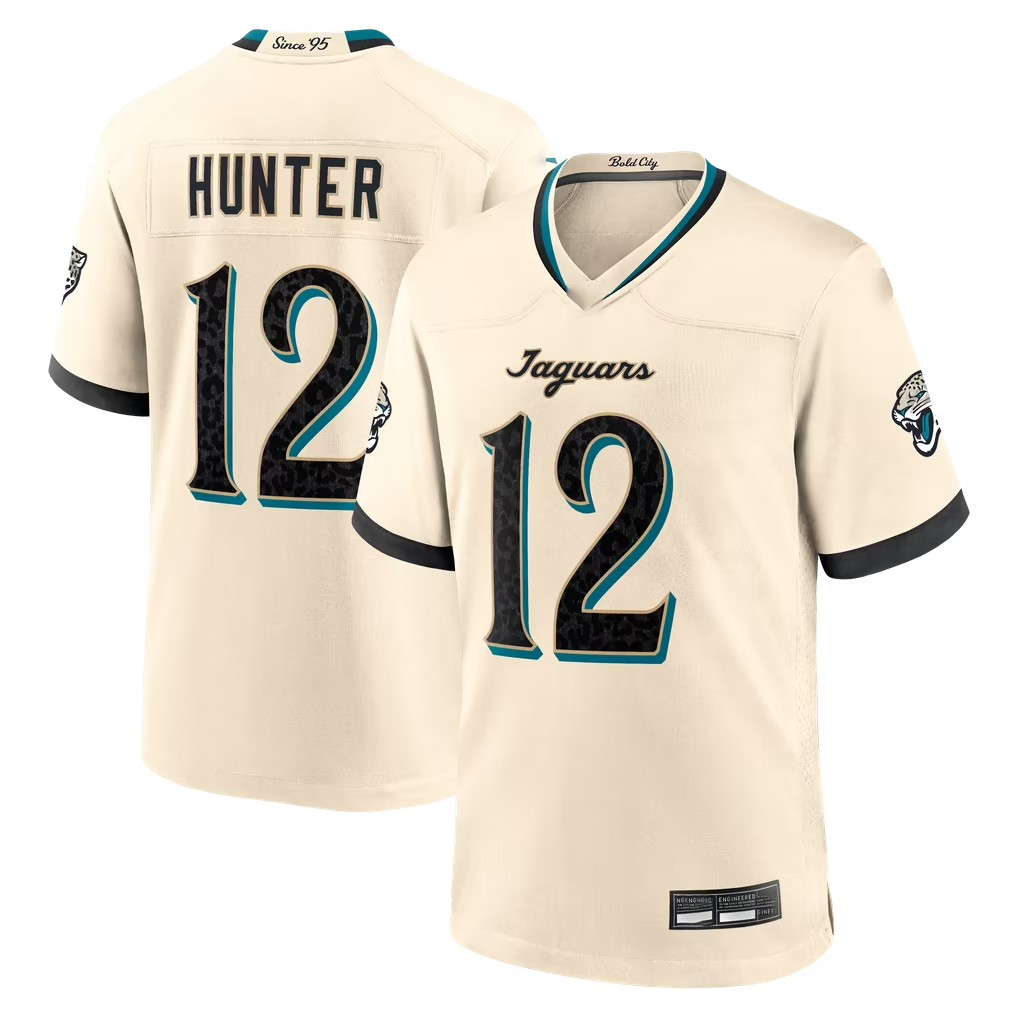harde J.Jaguars #12 Travis Hunter Natural 2026 Rivalries Collection Game Stitched Jerseys