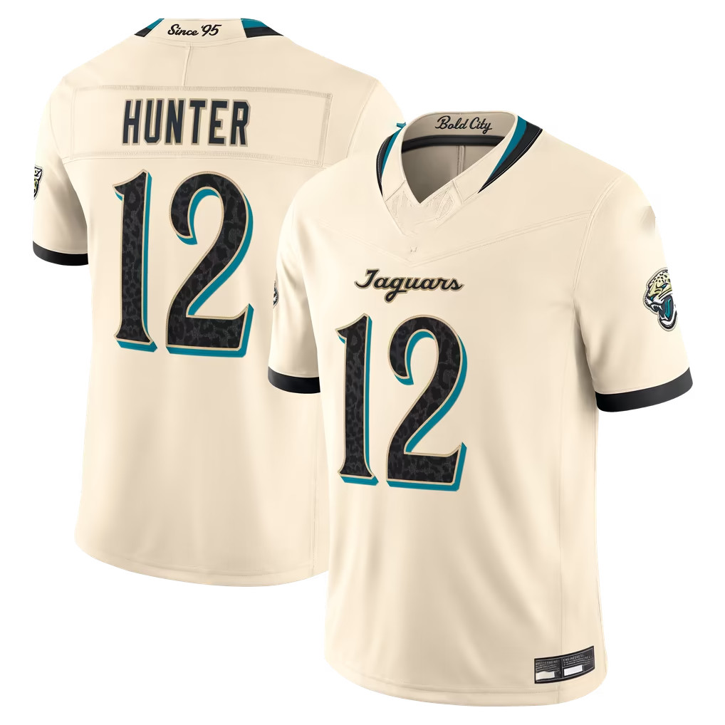 harde J.Jaguars #12 Travis Hunter Natural 2026 Rivalries Collection Limited Stitched Jerseys