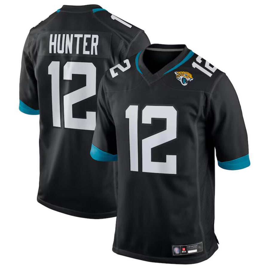 harde J.Jaguars #12 Travis Hunter Player Black Replica Game Stitched Jerseys