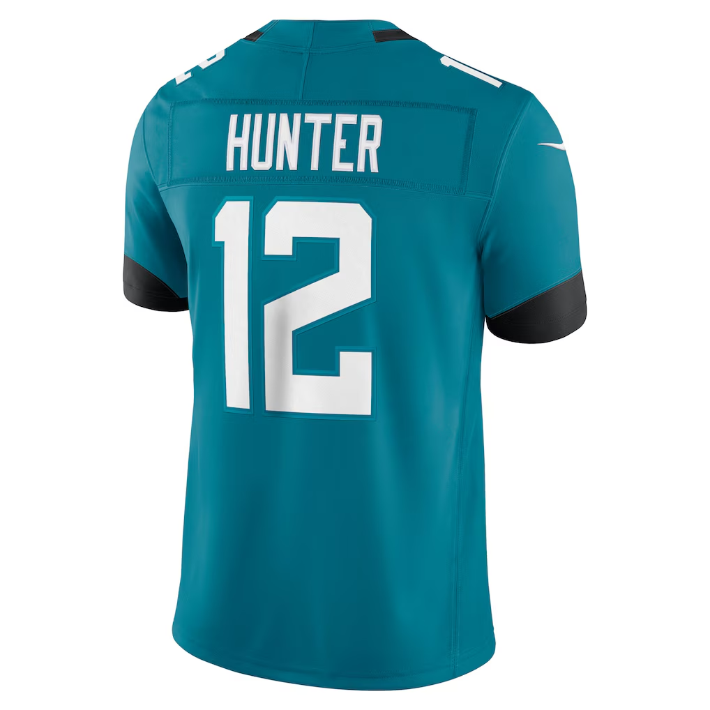 harde J.Jaguars #12 Travis Hunter Teal Team Vapor F.U.S.E. Stitched Limited Jerseys