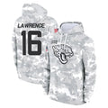 harde J.Jaguars #16 Trevor Lawrence Player Arctic Camo Salute to Service Hoodies Limited Game Stitched Jerseys