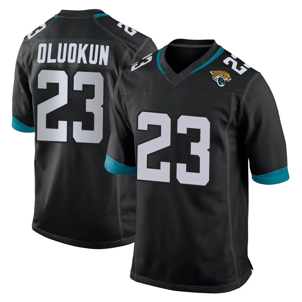 harde J.Jaguars #23 Foyesade Oluokun Player Black Home Game Stitched Jerseys