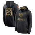 harde J.Jaguars #23 Foyesade Oluokun Player Black Salute to Service Hoodies Limited Game Stitched Jerseys