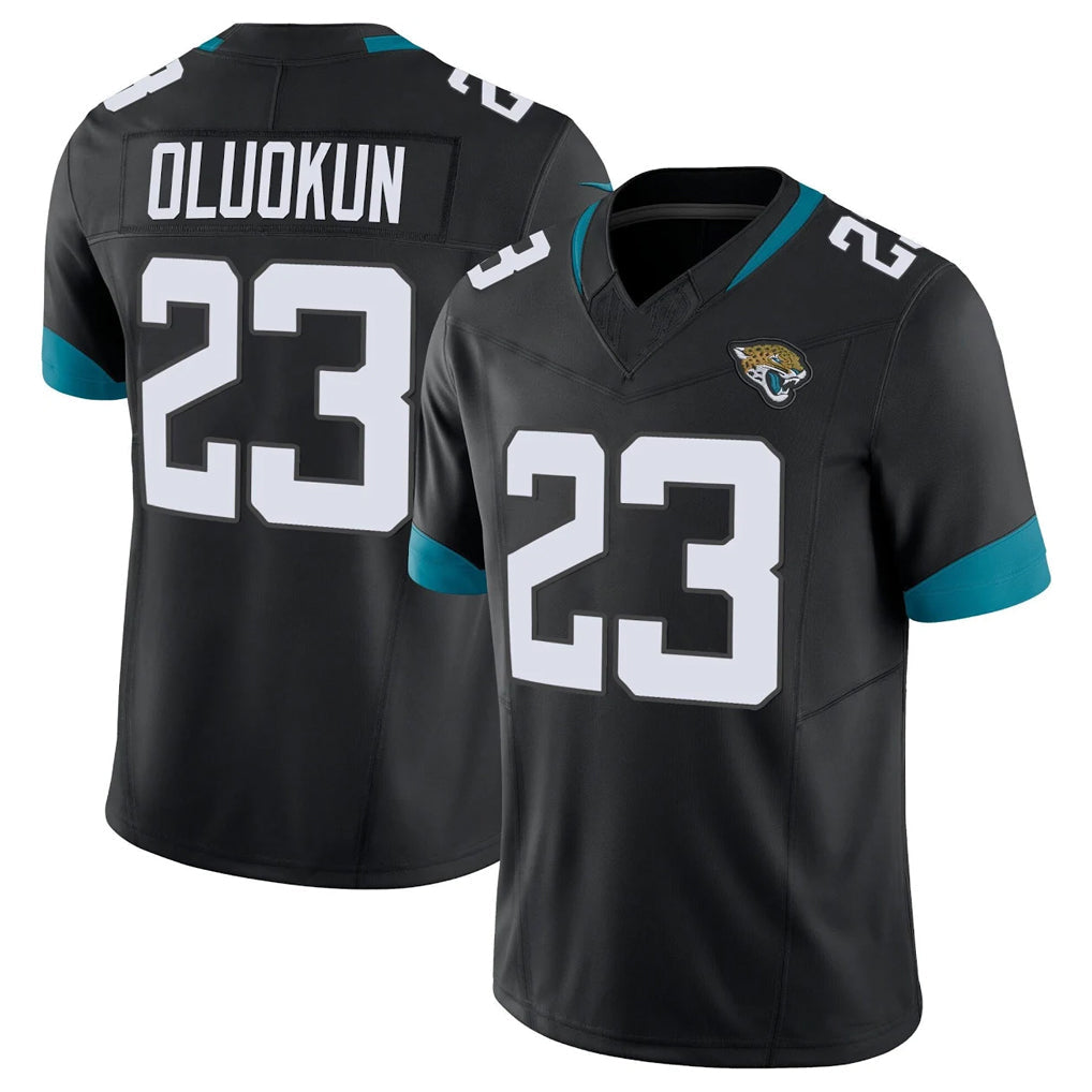 harde J.Jaguars #23 Foyesade Oluokun Player Black Vapor F.U.S.E. Limited Home Game Stitched Jerseys