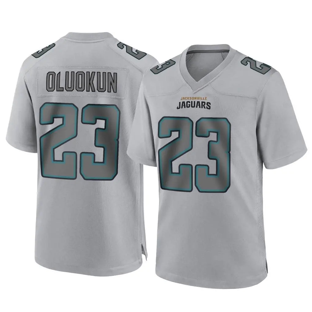 harde J.Jaguars #23 Foyesade Oluokun Player Gray Atmosphere Fashion Home Game Stitched Jerseys