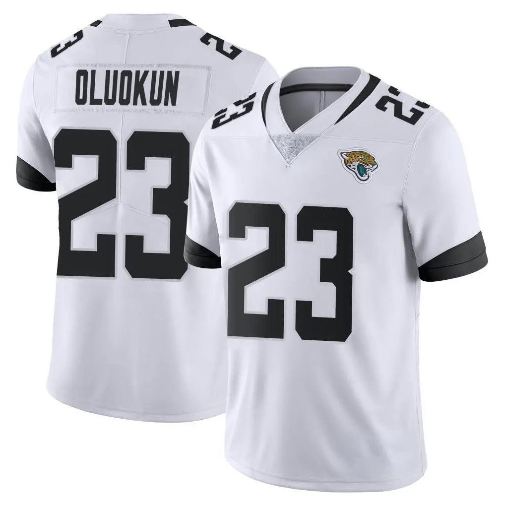 harde J.Jaguars #23 Foyesade Oluokun Player White Vapor Untouchable Limited Home Game Stitched Jerseys