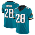 harde J.Jaguars #28 Fred Taylor Player Teal Prowler Throwback Vapor F.U.S.E. Limited Home Game Stitched Jerseys