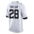 harde J.Jaguars #28 Fred Taylor Player White Home Game Stitched Jerseys