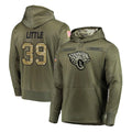 harde J.Jaguars #39 Cam Little Player Olive Salute to Service Pullover Hoodies Home Game Stitched Jerseys