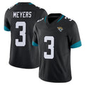 harde J.Jaguars #3 Jakobi Meyers Player Black Vapor F.U.S.E. Limited Home Game Stitched Jerseys