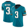 harde J.Jaguars #3 Jakobi Meyers Player Teal Prowler Throwback Vapor F.U.S.E. Limited Home Game Stitched Jerseys