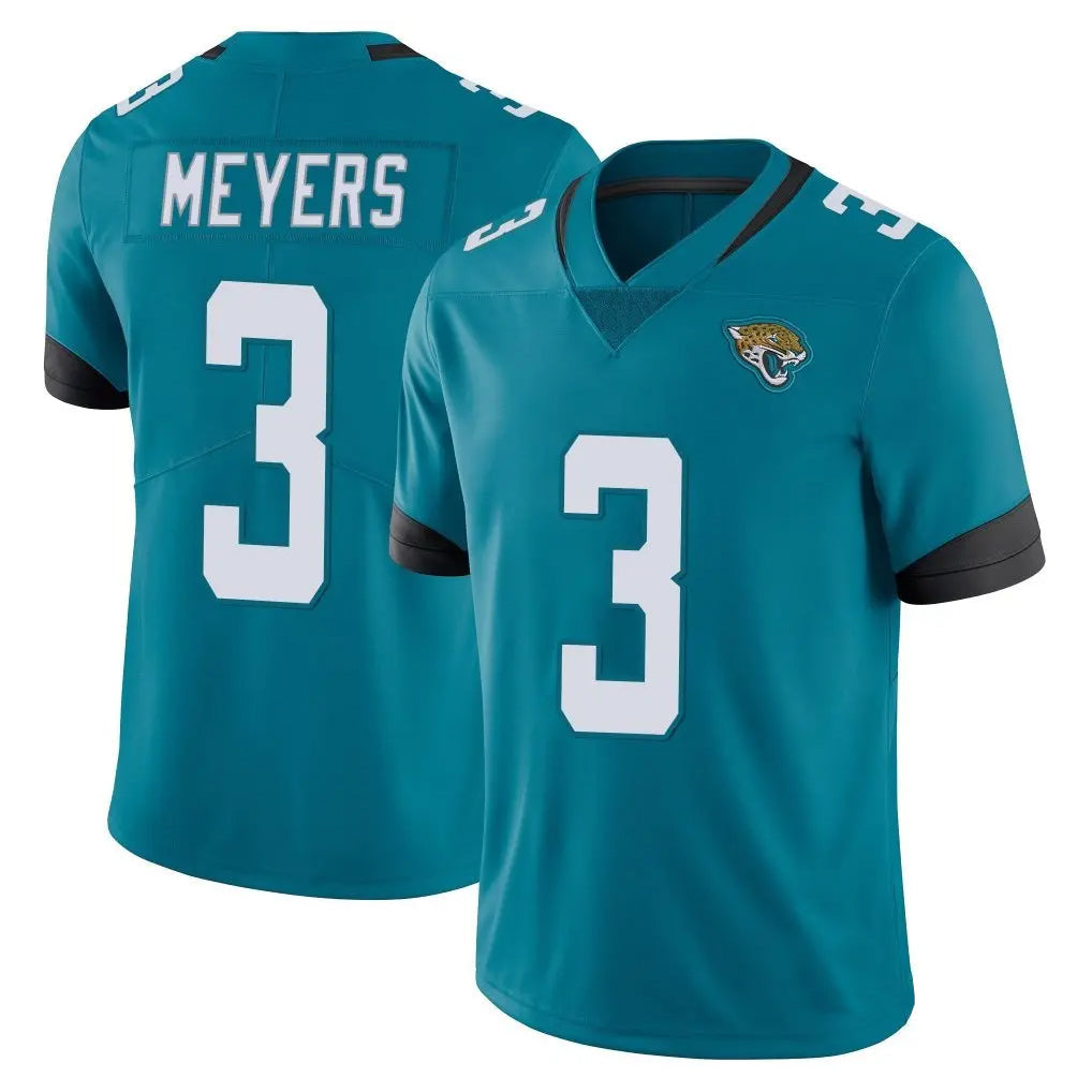 harde J.Jaguars #3 Jakobi Meyers Player Teal Vapor Untouchable Limited Home Game Stitched Jerseys