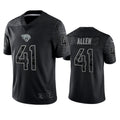 harde J.Jaguars #41 Josh Hines-Allen Player Black RFLCTV Limited Football Jerseys