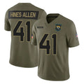 harde J.Jaguars #41 Josh Hines-Allen Player Olive 2025 Salute To Service Limited Game Stitched Jerseys