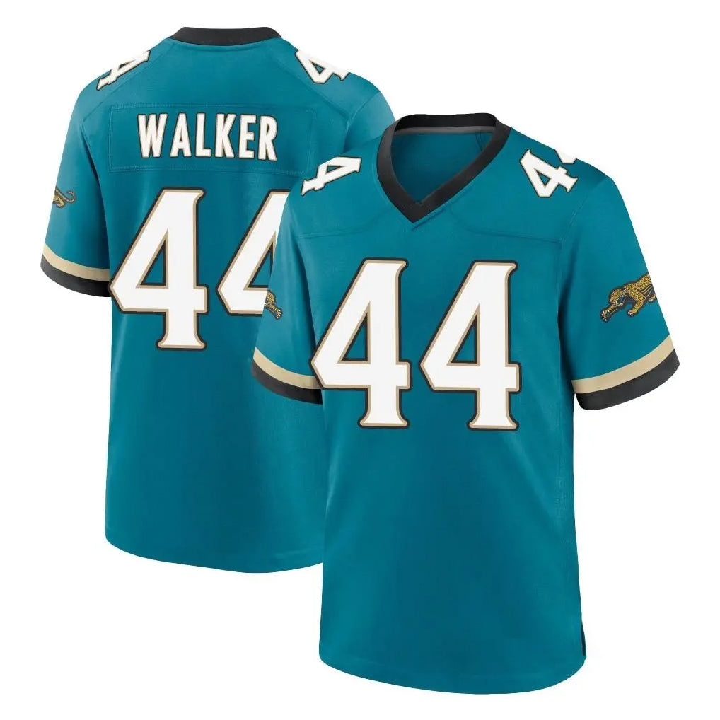 harde J.Jaguars #44 Travon Walker Player Teal Prowler Throwback Limited Home Game Stitched Jerseys