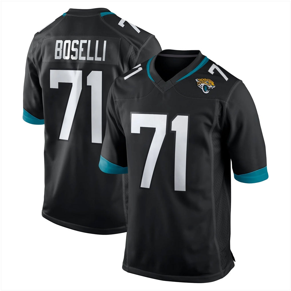 harde J.Jaguars #71 Tony Boselli?Player Black Home Game Stitched Jerseys