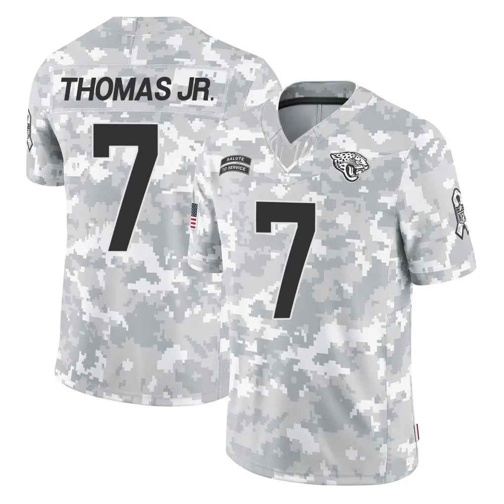 harde J.Jaguars #7 Brian Thomas Jr. Player Arctic Camo Salute To Service Limited Game Stitched Jerseys
