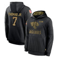 harde J.Jaguars #7 Brian Thomas Jr. Player Black Salute to Service Hoodies Limited Game Stitched Jerseys