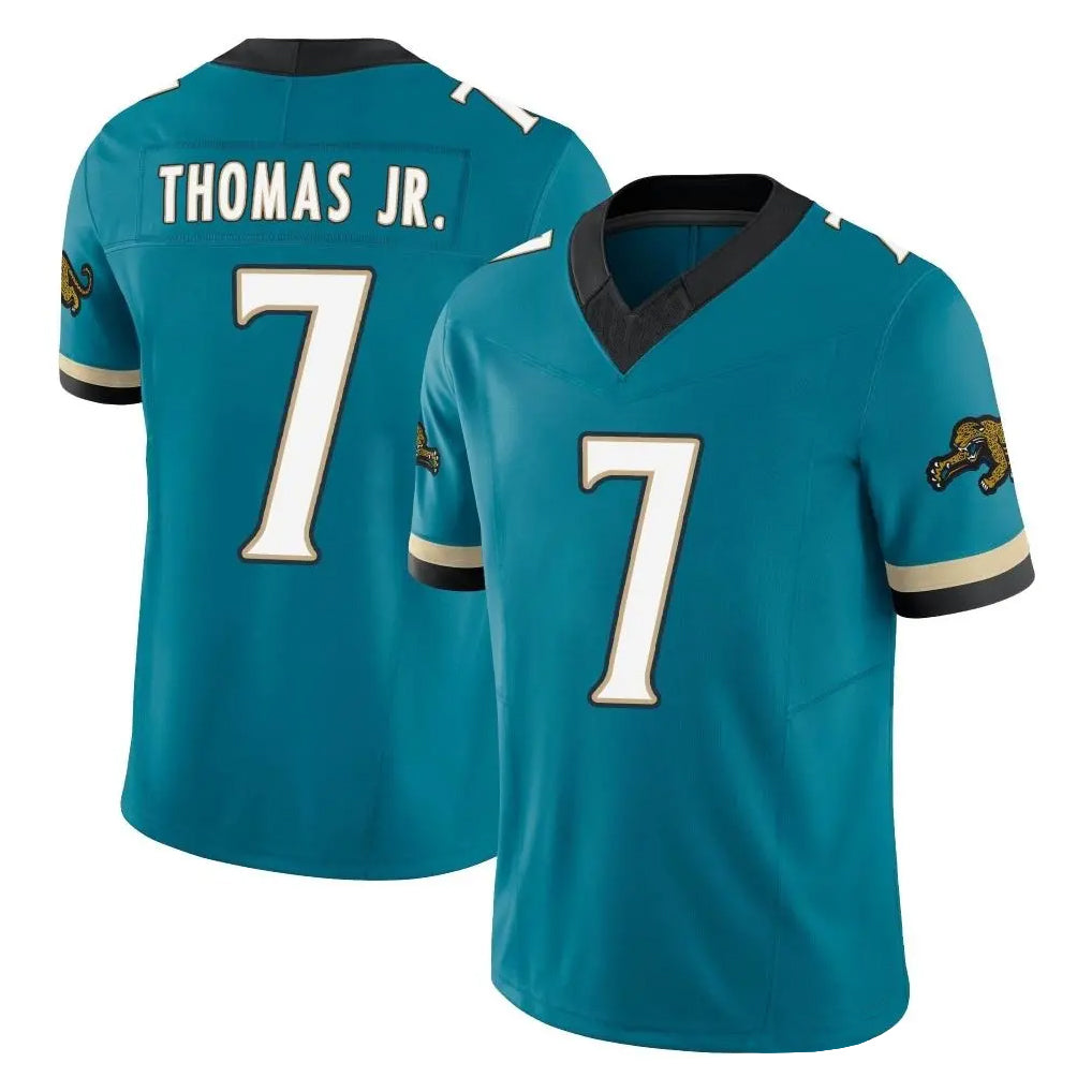 harde J.Jaguars #7 Brian Thomas Jr. Player Teal Prowler Throwback Vapor F.U.S.E. Limited Home Game Stitched Jerseys