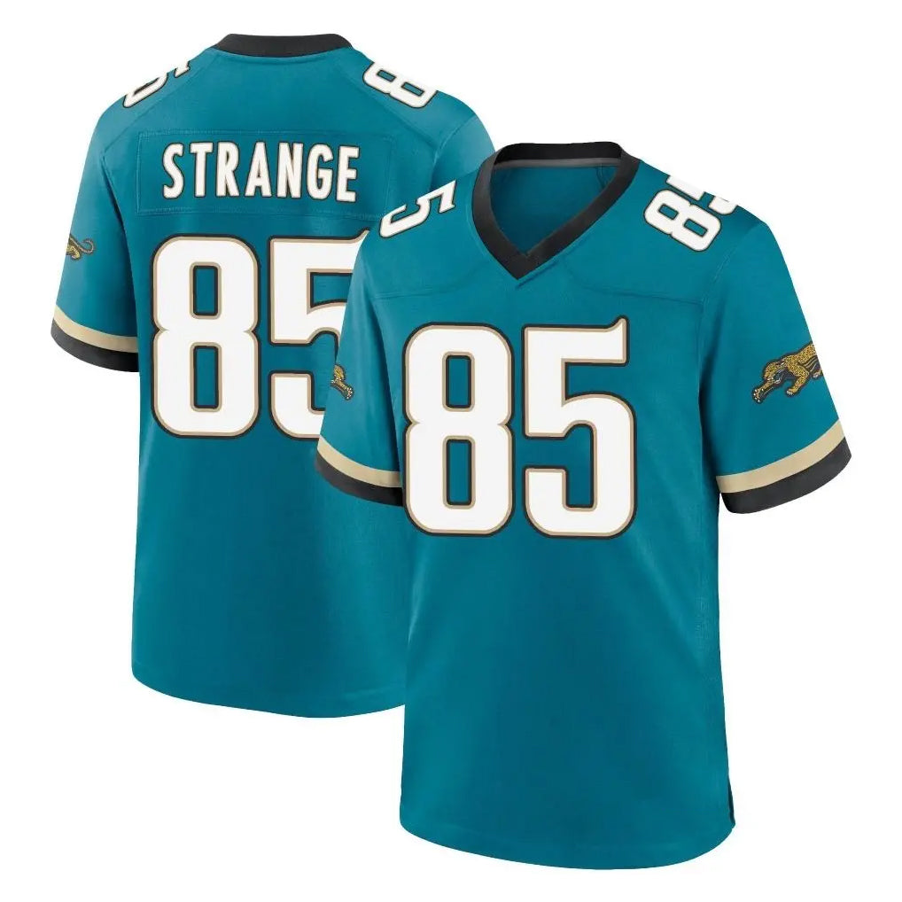 harde J.Jaguars #85 Brenton Strange Player Teal Prowler Throwback Limited Home Game Stitched Jerseys