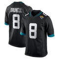 harde J.Jaguars #8 Mark Brunell?Player Black Home Game Stitched Jerseys