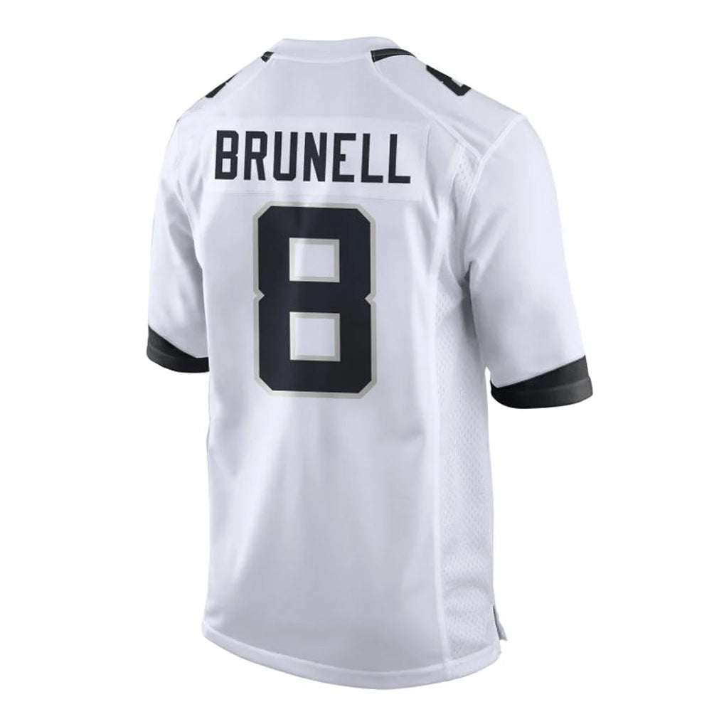 harde J.Jaguars #8 Mark Brunell?Player White Home Game Stitched Jerseys