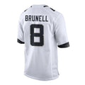 harde J.Jaguars #8 Mark Brunell?Player White Home Game Stitched Jerseys