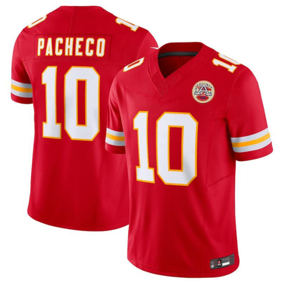 harde KC.Chiefs #10 Isiah Pacheco Red Vapor F.U.S.E. Limited Jersey American Stitched Jersey